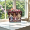 FASHION Doll toy Set Pretty Girl Purple Background Long Hair 3 styles Fashion GIRL 9 pieces Specification image
